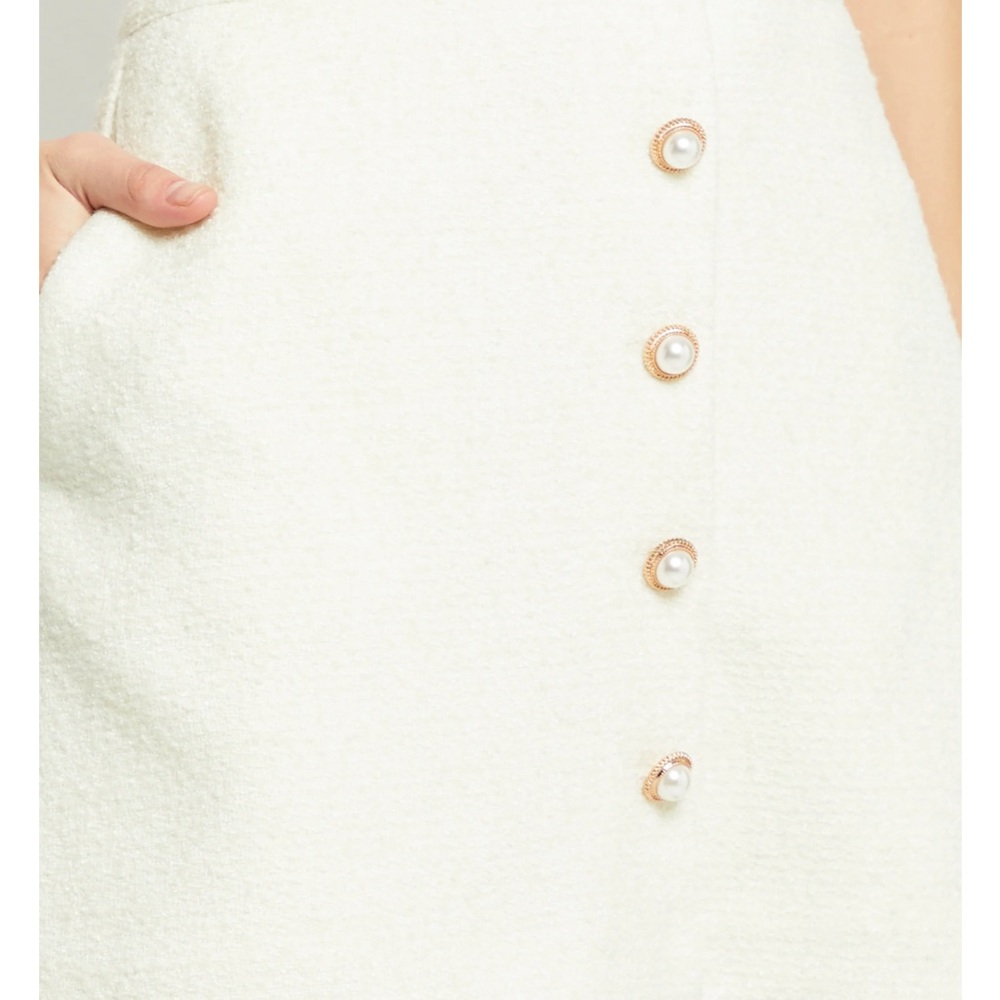 Few Moda Cream Button-Front Two-Piece Set - Picture 7 of 7